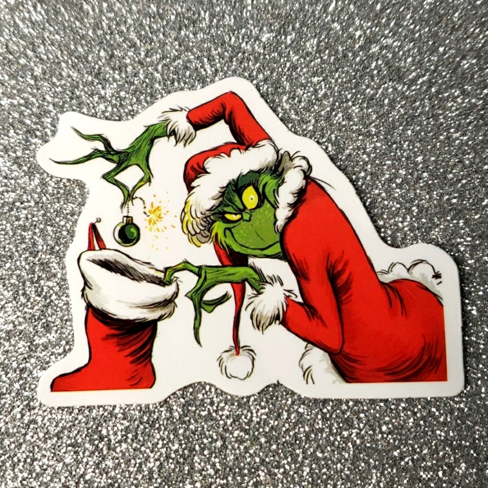GRINCH CHRISTMAS Waterproof sticker DR. SEUSS